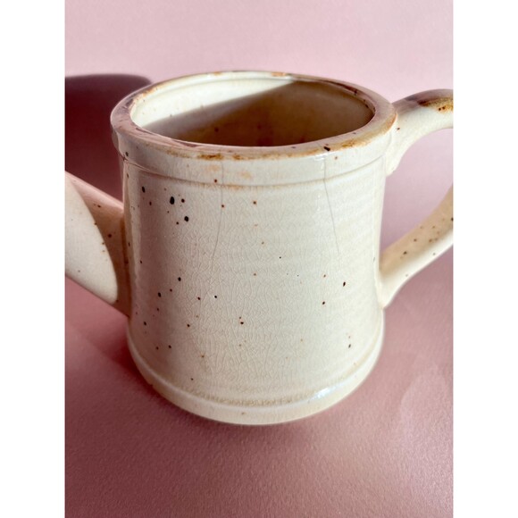 Adorable 70s Vintage Cherries Stoneware Plant Watering Can | Handpainted - Picture 5 of 8